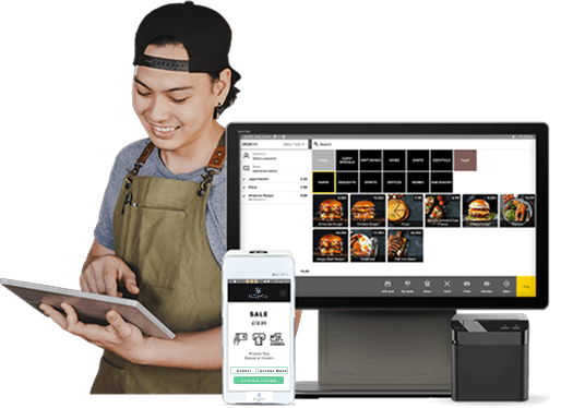 EPOS hospitality hardware mockup